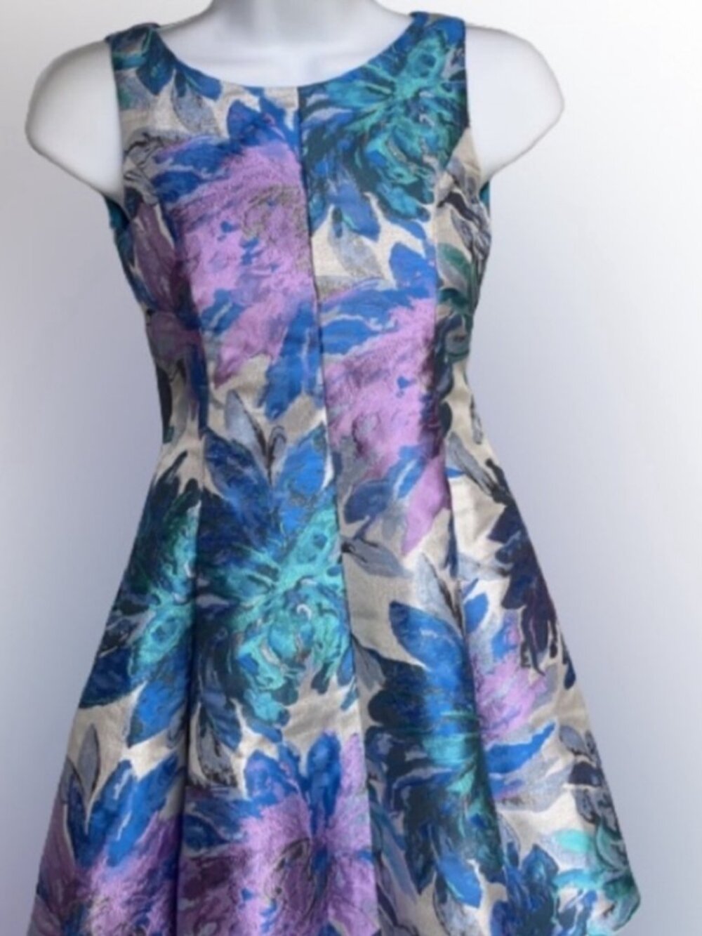 Zoe Ltd Blue and Pink Fit and Flare Cocktail Dress 🎉 HP Host pick